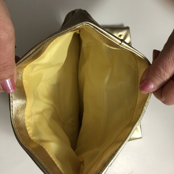 VERSACE PARFUMS GOLD GLITTER CLUTCH - Picture 6 of 6